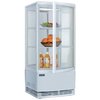 Moderne Kühlvitrine weiß 86 Liter mit 2 Türen